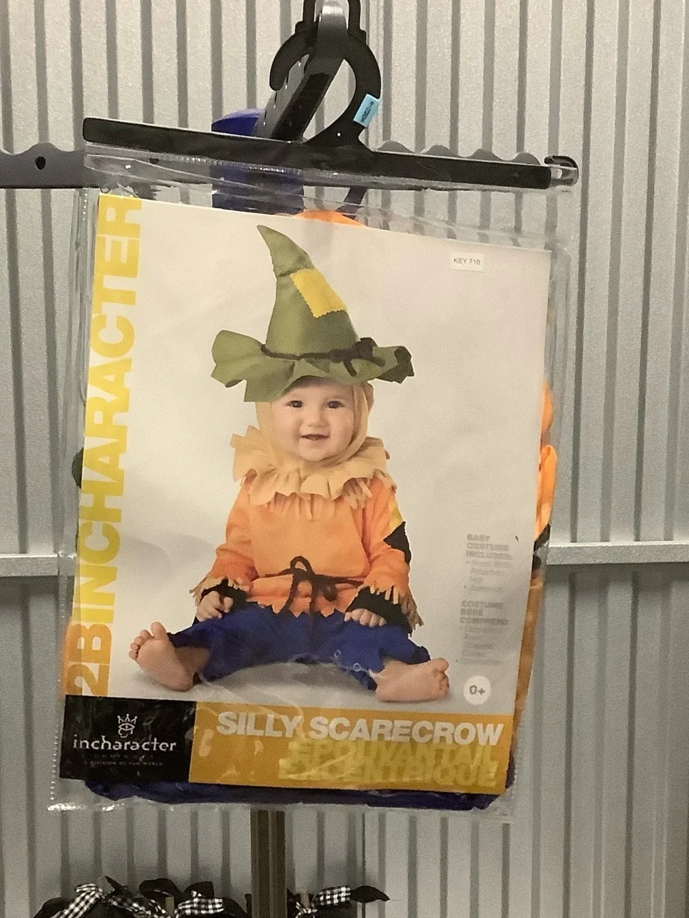 Silly Scarecrow Baby Halloween Costume - Orange & Green size 6-12 months